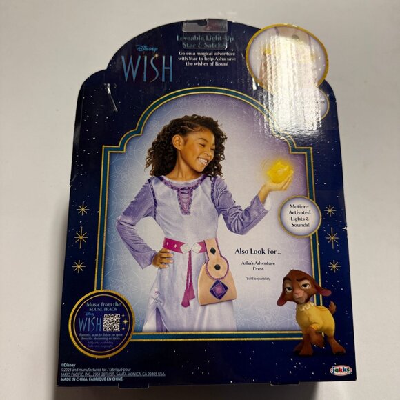 Disney Jakks Pacific Wish Loveable Light-Up Star & Satchel - Picture 2 of 10